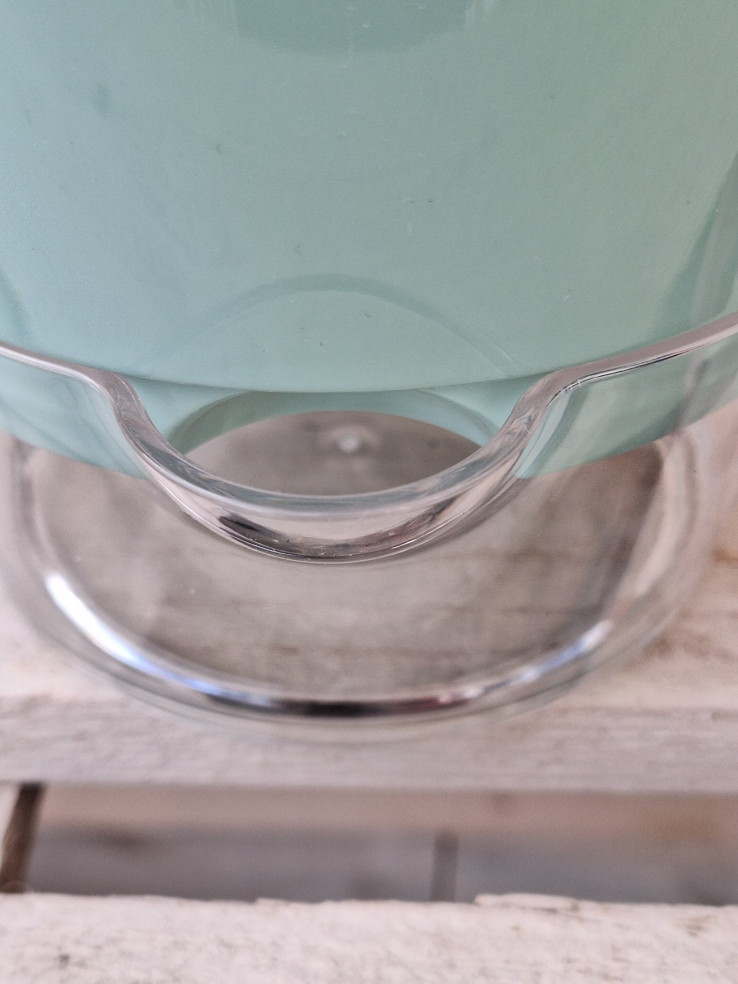 Turquoise Self-Watering Plant Pot – Clear Base 15cm x 15.5cm